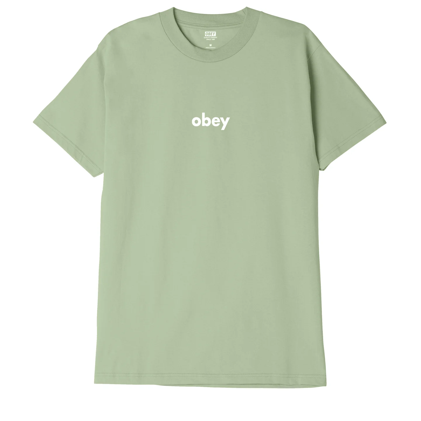 OBEY LOWER CASE II CLASSIC T-SHIRT CUCUMBER