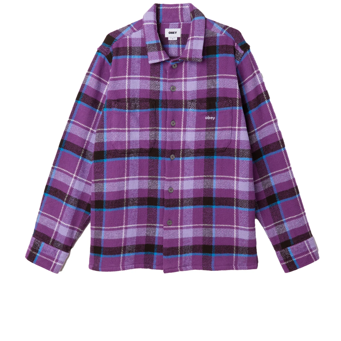OBEY RAY SHIRT WINEBERRY MULTI