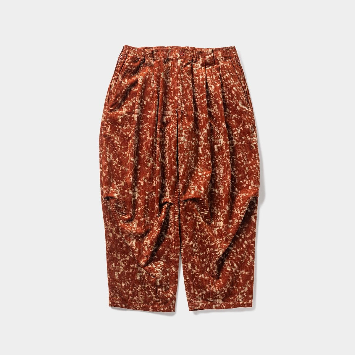 TIGHTBOOTH BLEACH CORD BALLOON PANTS BROWN