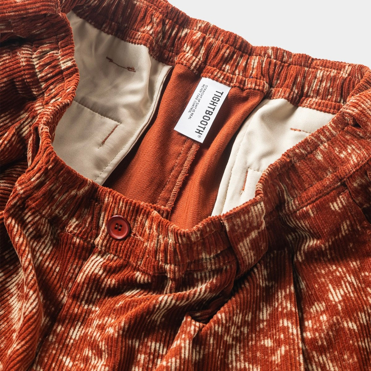 TIGHTBOOTH BLEACH CORD BALLOON PANTS BROWN