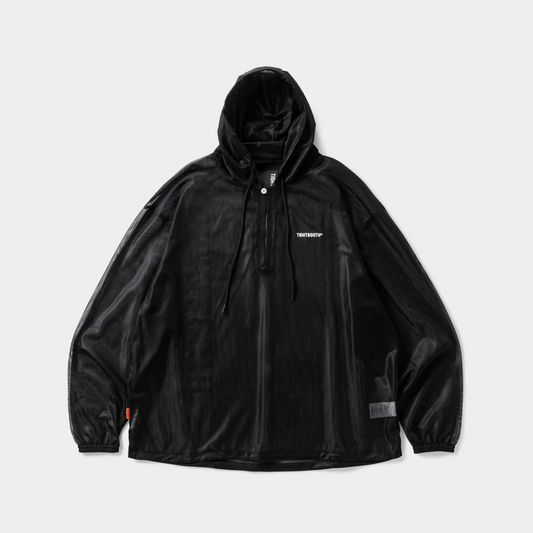 LABEL LOGO SHEER PARKA