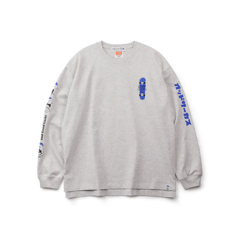 ODD AND JOHN | Graphic Long Sleeves Tee by FILTER017® Culture Supply™ 圖像長Tee/雪花白