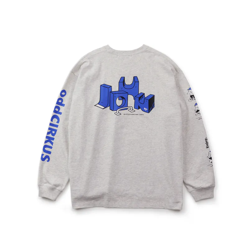 ODD AND JOHN | Graphic Long Sleeves Tee by FILTER017® Culture Supply™ 圖像長Tee/雪花白