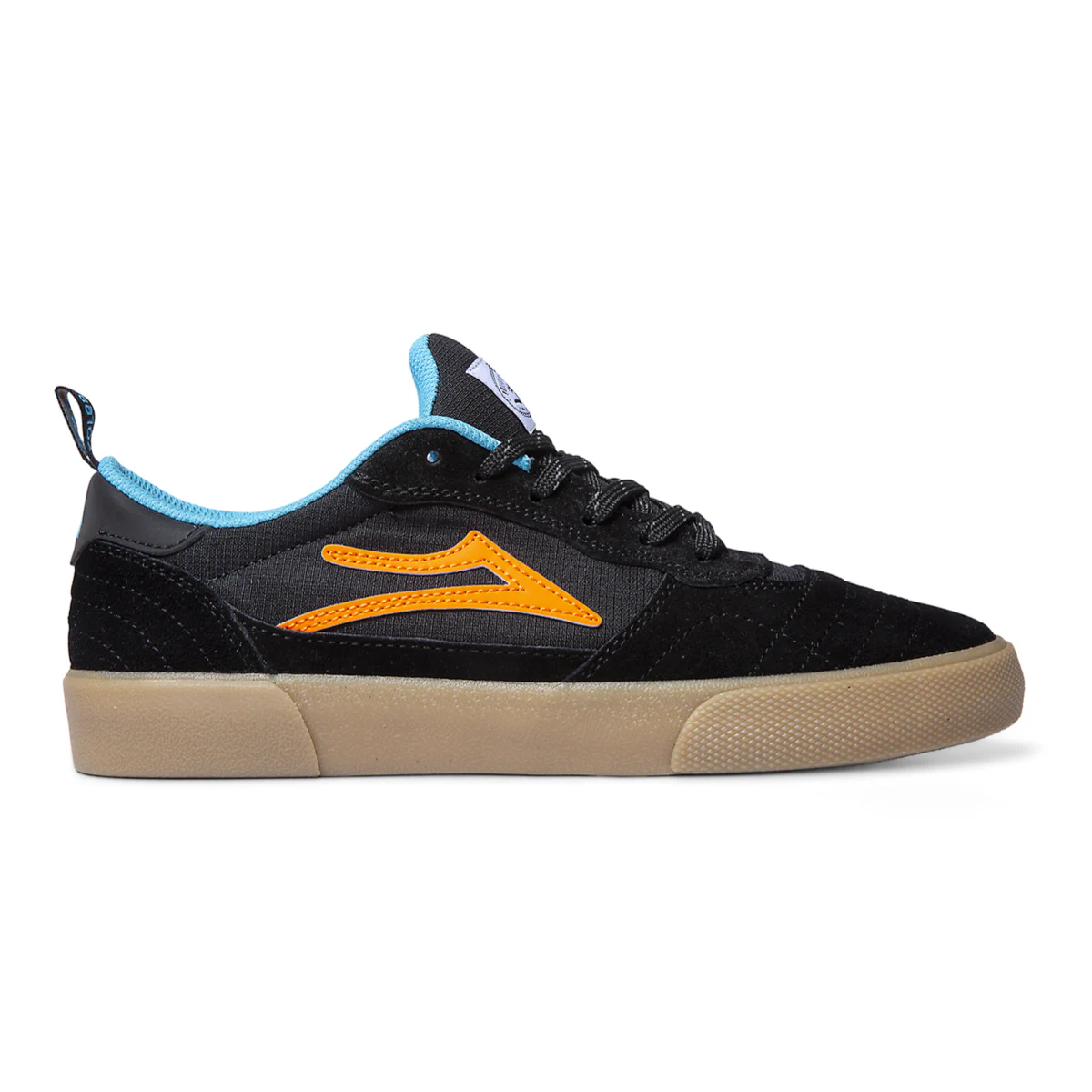 LAKAI X POLER CAMBRIDGE BLACK/MULTI SUEDE