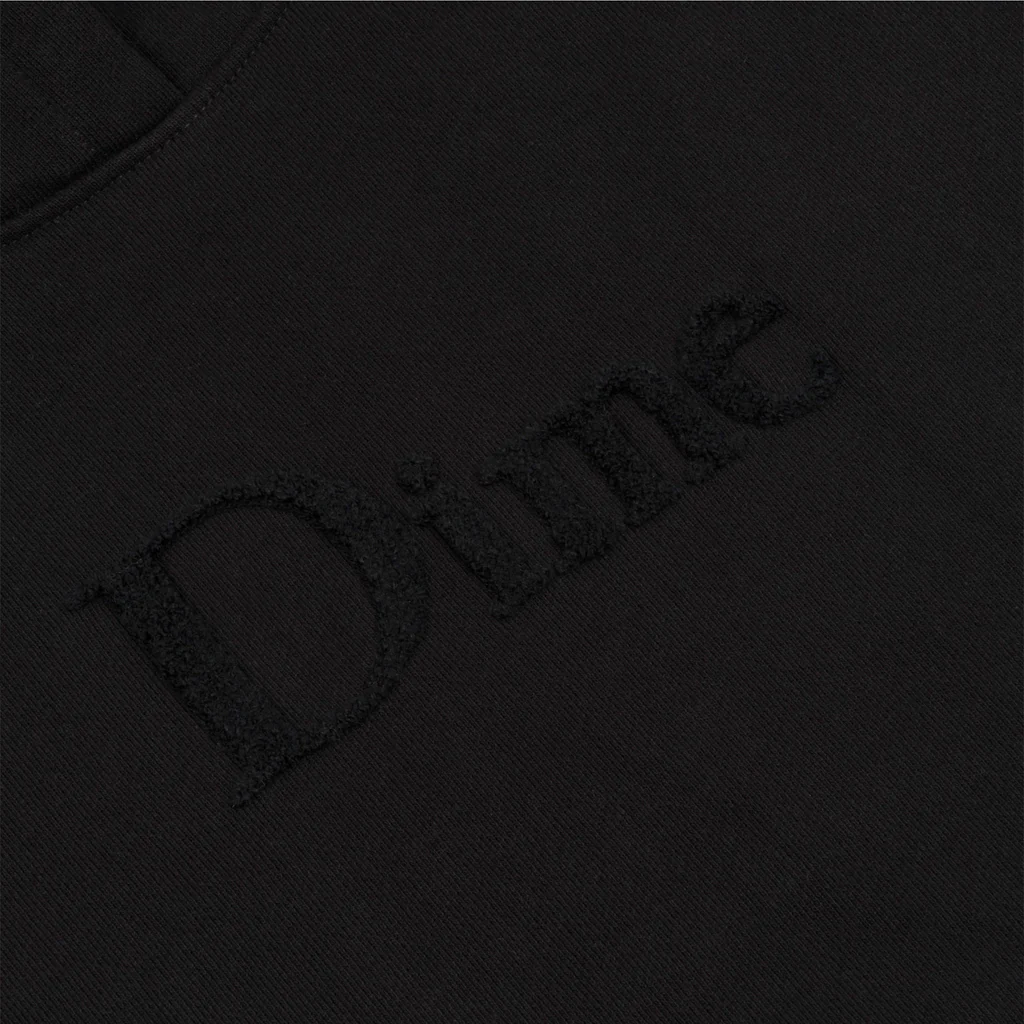 DIME CLASSIC CHENILLE LOGO HOODIE BLACK
