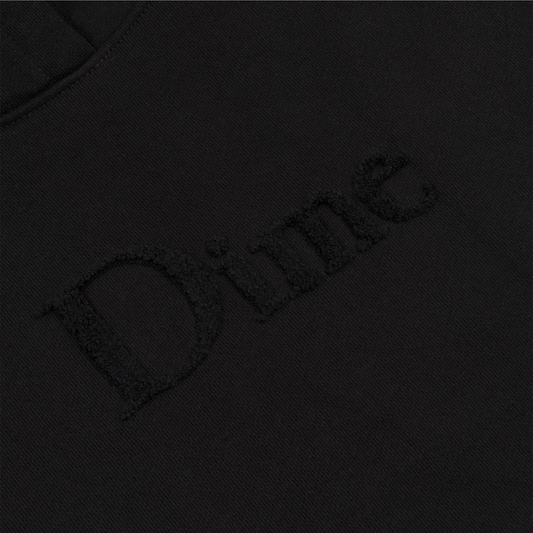 DIME CLASSIC CHENILLE LOGO HOODIE BLACK