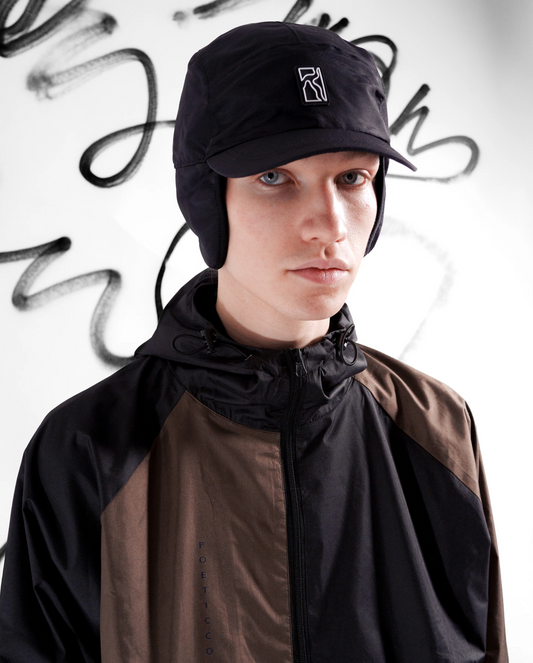 EAR FLAP CAP - BLACK