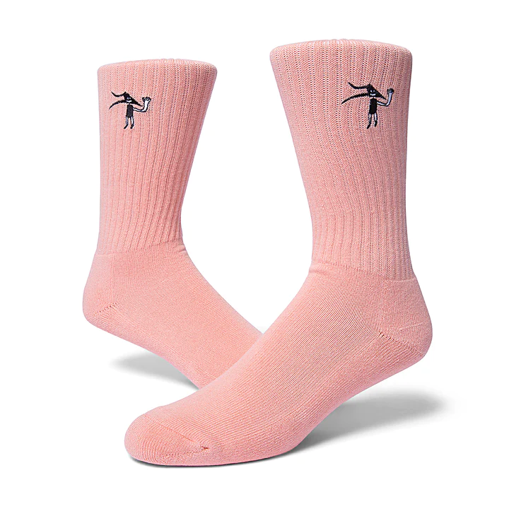LAKAI FLARE FACE CREW SOCK BURNT ORANGE