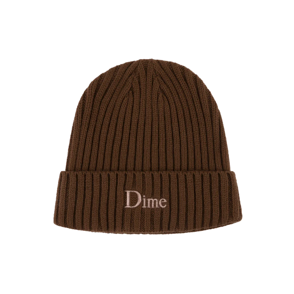 DIME CLASSIC FOLD BEANIE BROWN
