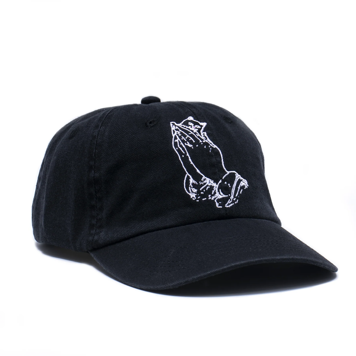 RIPNDIP PRAYING HANDS DAD HAT (BLACK)