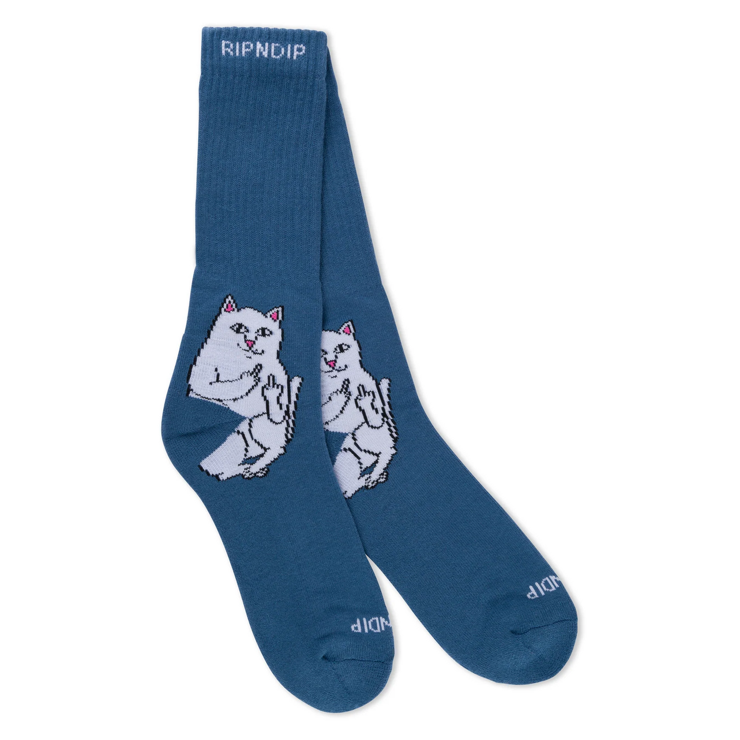 RIPNDIP LORD NERMAL SOCKS (SLATE HEATHER)