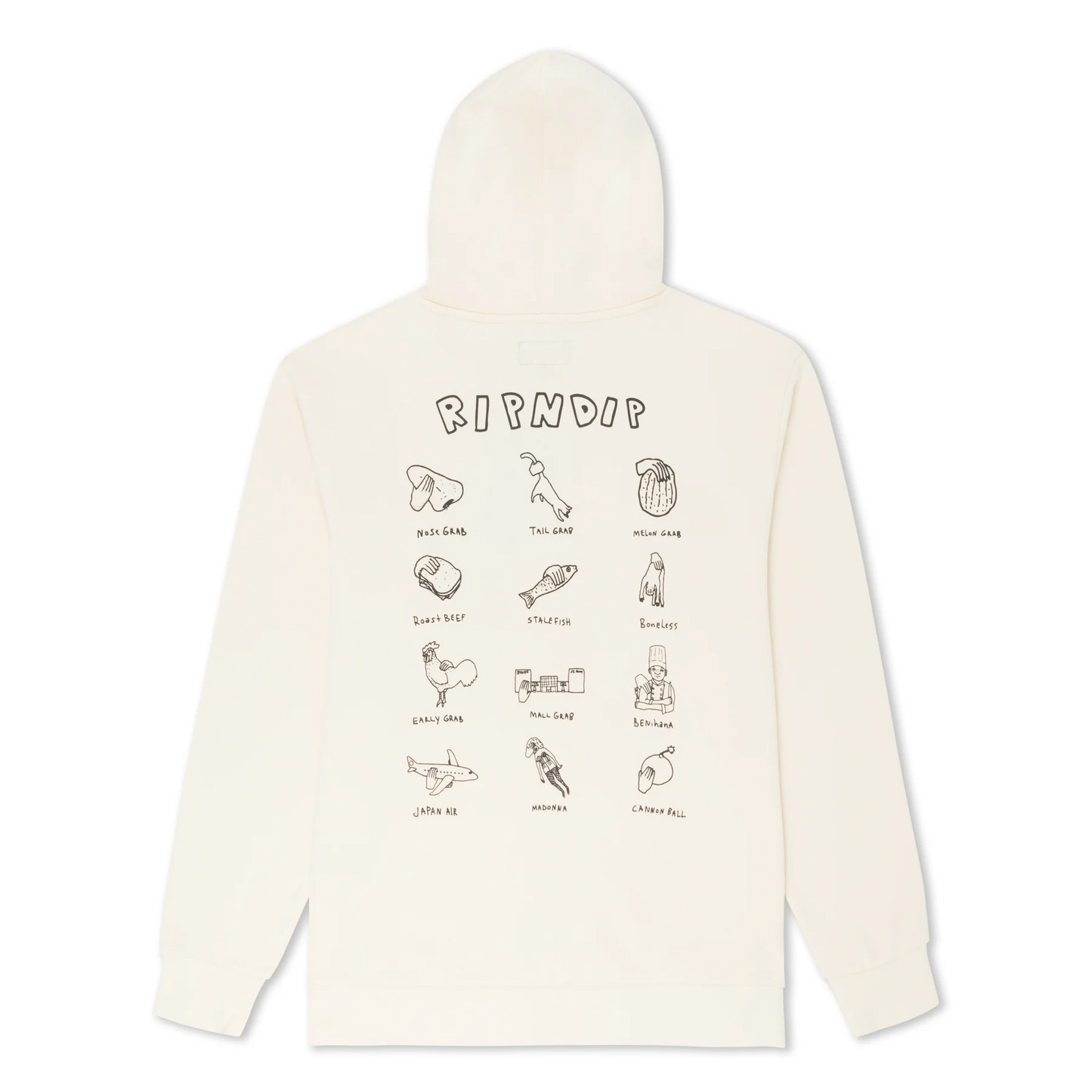 RIPNDIP GRABS HOODIE BONE