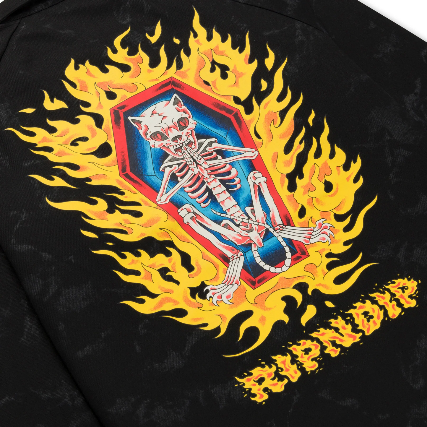 RIPNDIP Burn In Heck Coaches Jacket (Black)