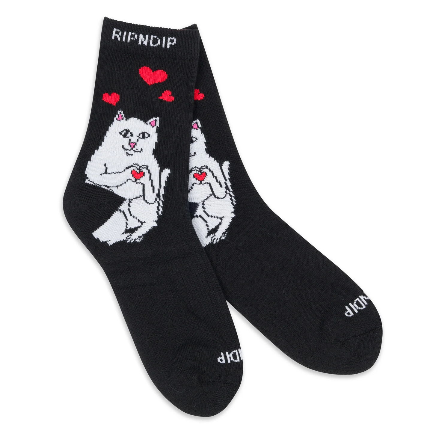 RIPNDIP NERMAL LOVES MID SOCKS (BLACK)