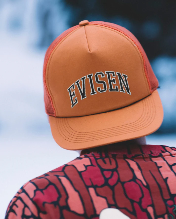 COLLEGE MESH CAP - ORANGE