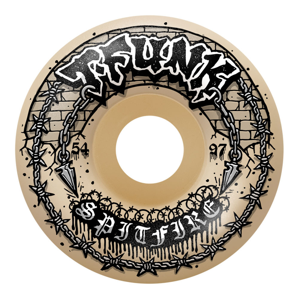 Spitfire T-Funk Raw F4 Radial Full 54mm 97a 輪組