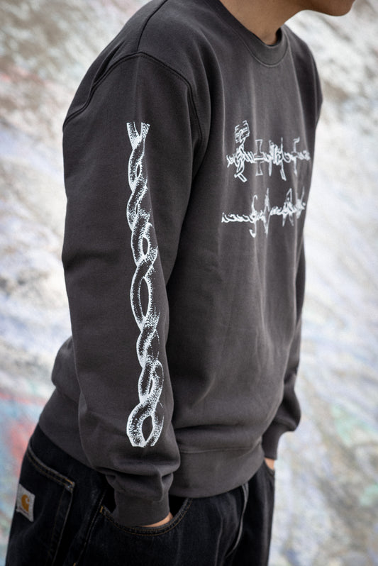 TIMESCAN BARBWIRE CREWNECK