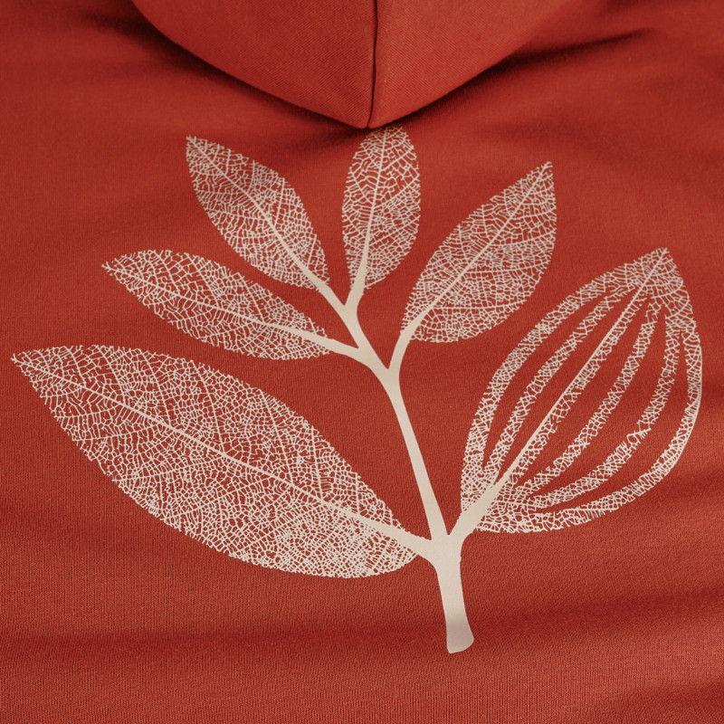 MAGENTA LE BOTANIC ZIPPED HOODIE - ORANGE