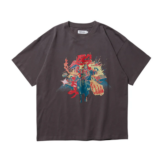 NAGURIKOMI TEE - CHARCOAL