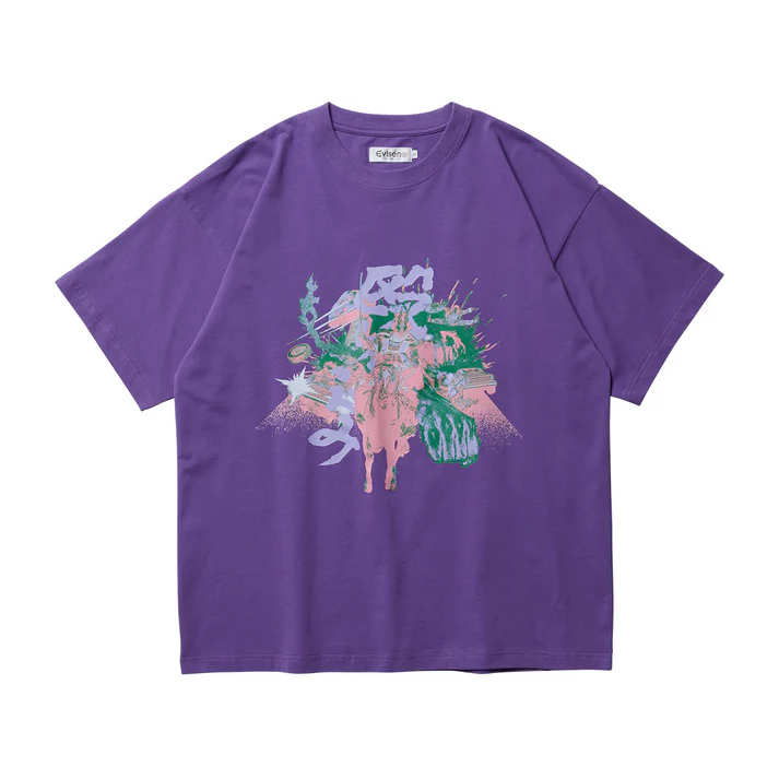 NAGURIKOMI TEE - PURPLE