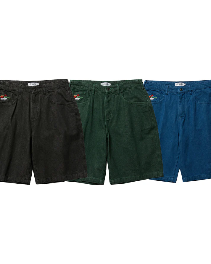 SUSHI DENIM SHORTS - LIGHT BLACK