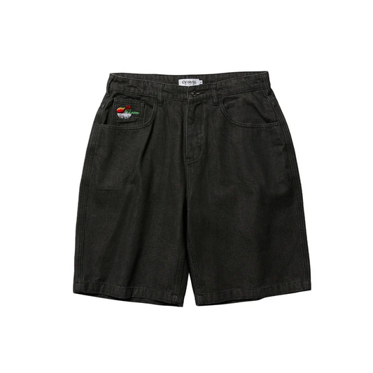SUSHI DENIM SHORTS - LIGHT BLACK
