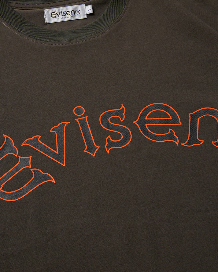 ROUND LOGO TECH TEE - CHARCOAL