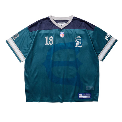 OHAKO ROSTER TEE - GREEN/NAVY