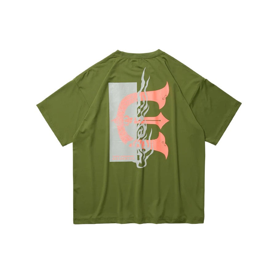 FIRE RECTANGLE LOGO POCKET TECH TEE