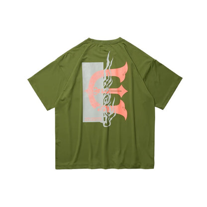 FIRE RECTANGLE LOGO POCKET TECH TEE