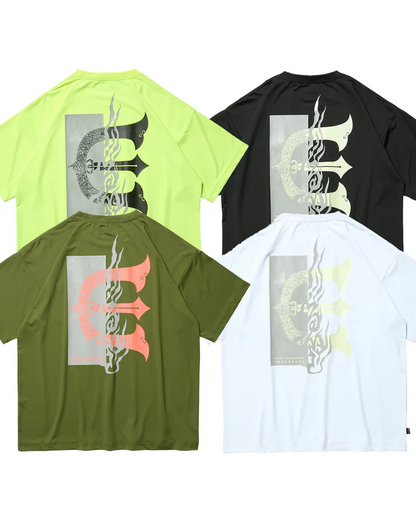 FIRE RECTANGLE LOGO POCKET TECH TEE