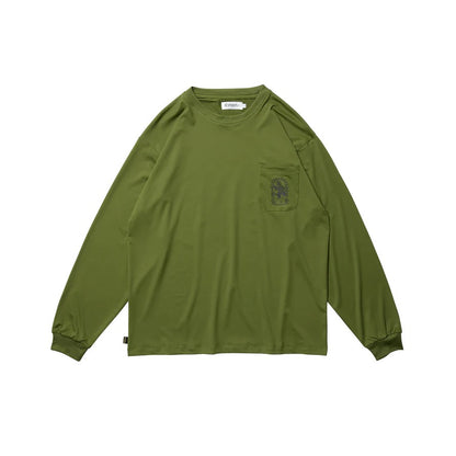 EMBLEM POCKET TECH LS TEE