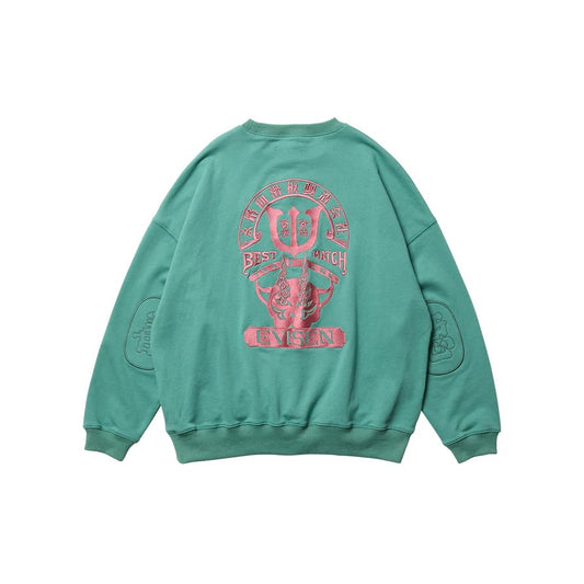 TIGER MATCH EMBLEM CREW SWEAT