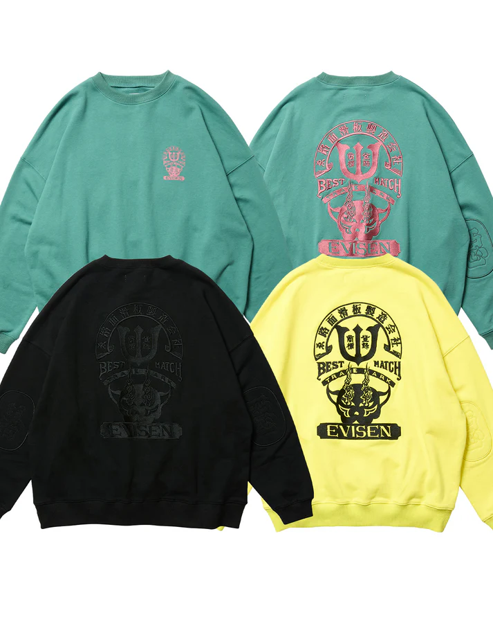 TIGER MATCH EMBLEM CREW SWEAT