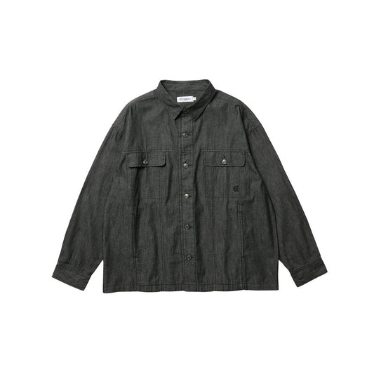 2ND CHAMBRAY DENIM SHIRT - BLACK