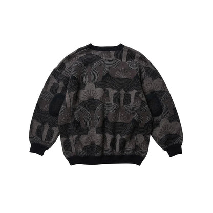 KABUTO MOHAIR CREW KNIT - BLACK / GREY