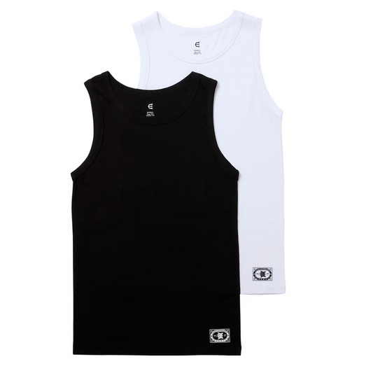 MATCH LOGO TANK TOP (2 Pack) - BLACK