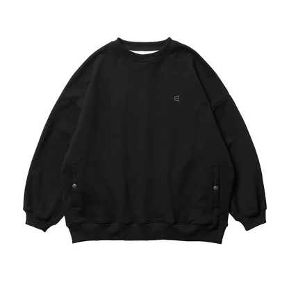 JULIEN CARD CREWNECK - BLACK