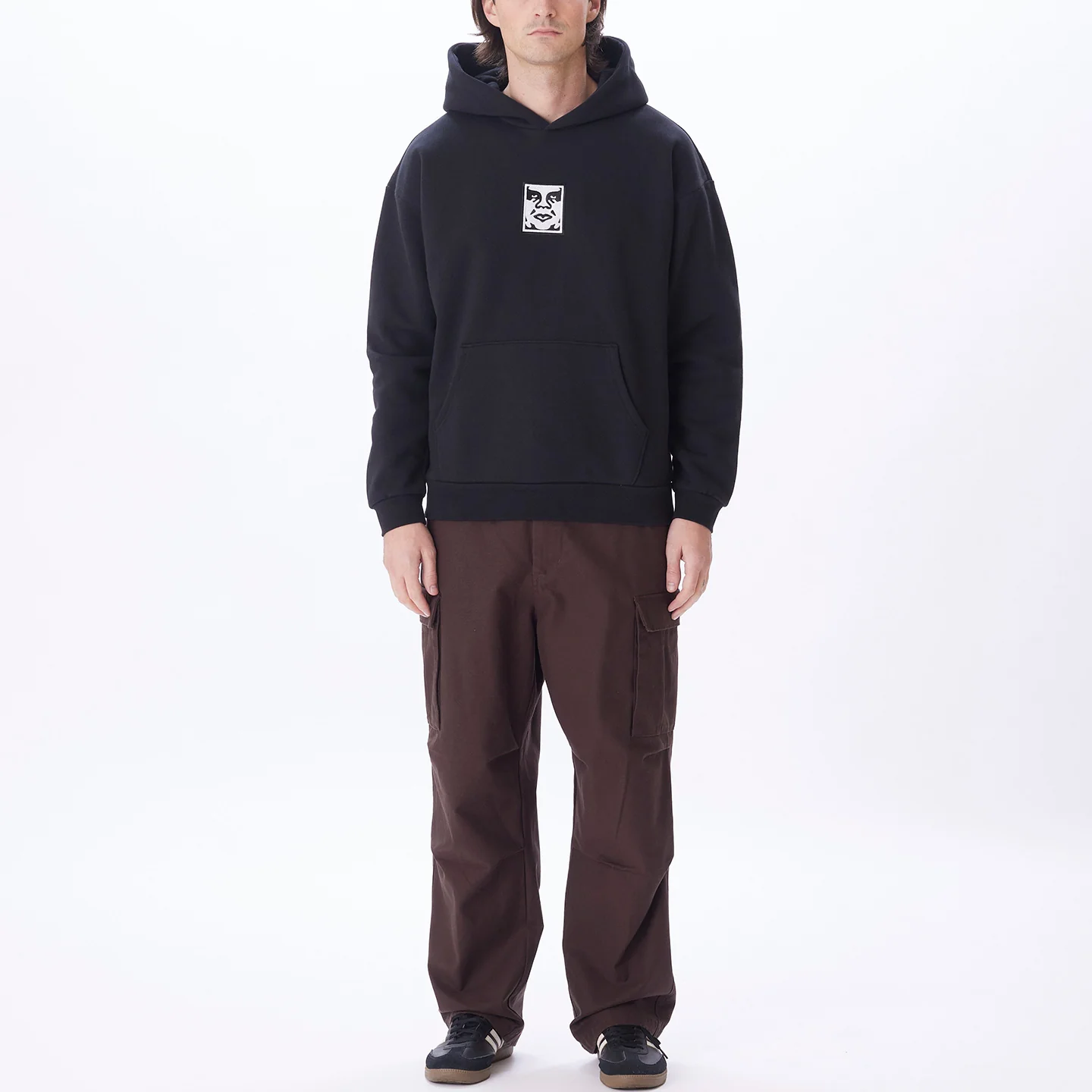 OBEY ICON EXTRA HEAVY PULLOVER HOOD II
