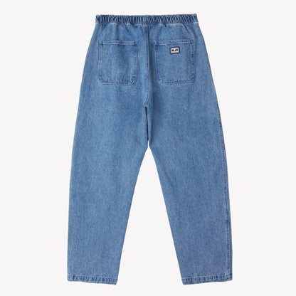 OBEY DENIM EASY PANT LIGHT INDIGO