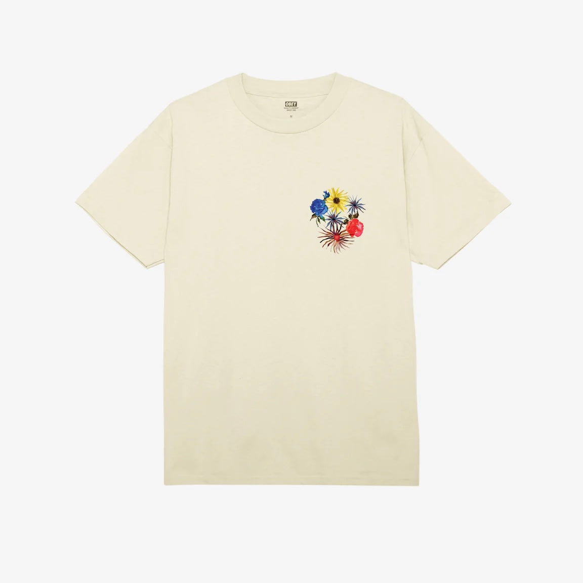 OBEY SUMMER TIME CLASSIC T-SHIRT CREAM