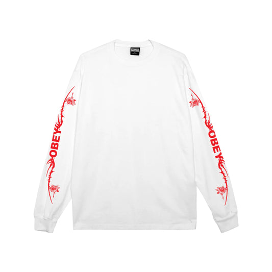 TRIBAL ROSE PIGMENT LS T-SHIRT