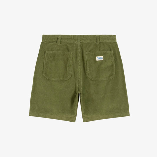 OBEY REED CORDUROY UTILITY SHORT LIGHT ARMY