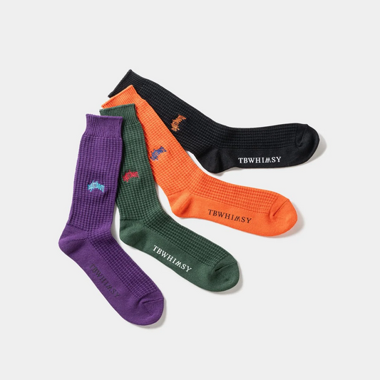 TIGHTBOOTH COLLEGE WAFFLE SOCKS