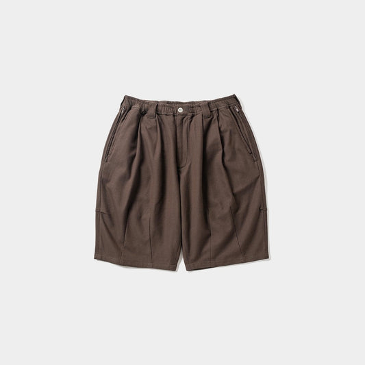 TIGHTBOOTH HONEYCOMB BORDER BIG SHORTS BROWN