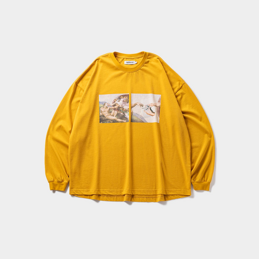 TIGHTBOOTH PASS THE PIE L/S T-SHIRT MUSTARD