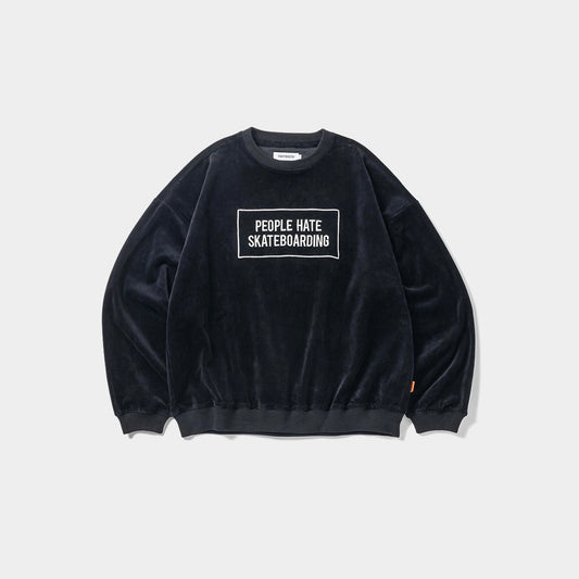 TIGHTBOOTH PEOPLE HATE SKATE VELOUR L/S BLACK