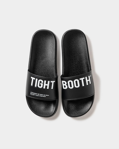 BIG LABEL SLIDE SANDAL