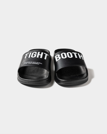 BIG LABEL SLIDE SANDAL
