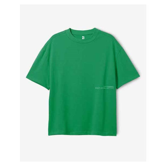 POETIC COLLECTIVE EXTREME POETRY CLUB T-SHIRT GREEN